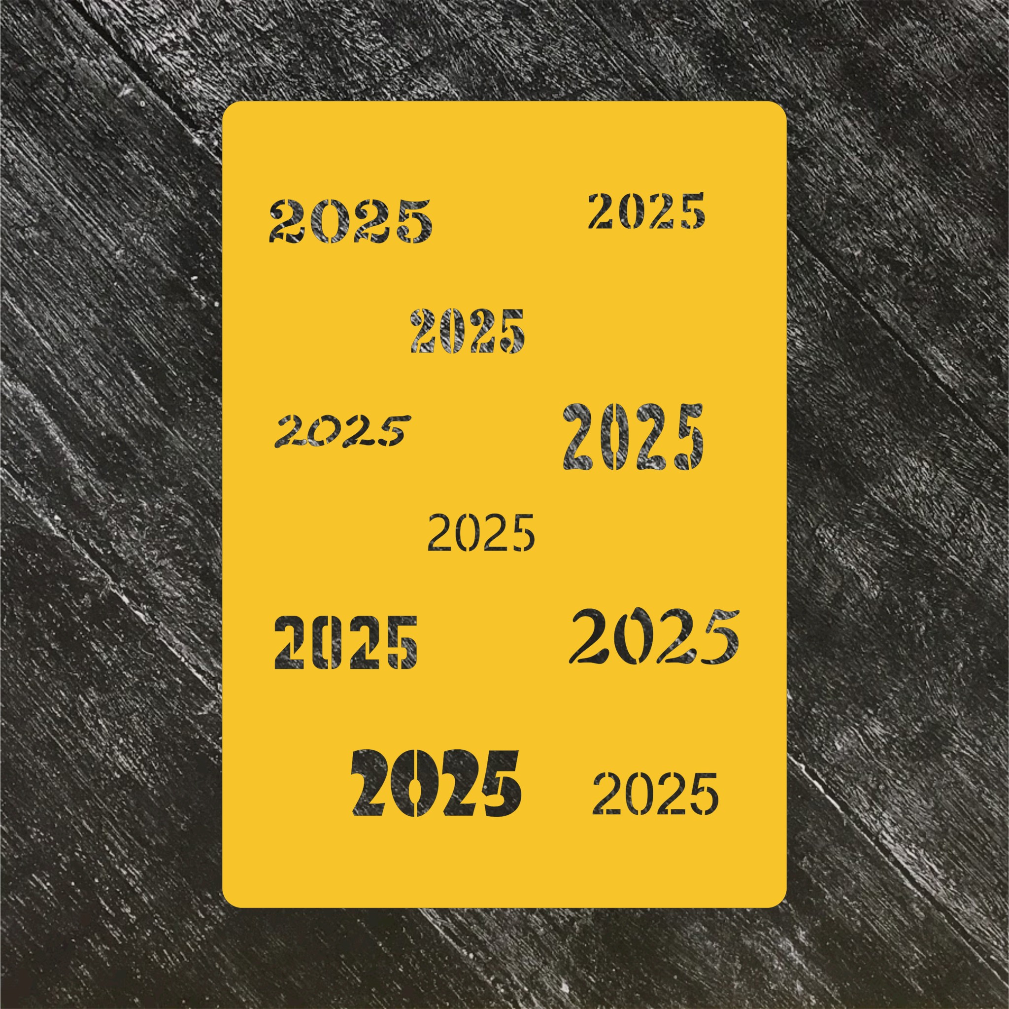 Трафарет Новый год 2025 №4