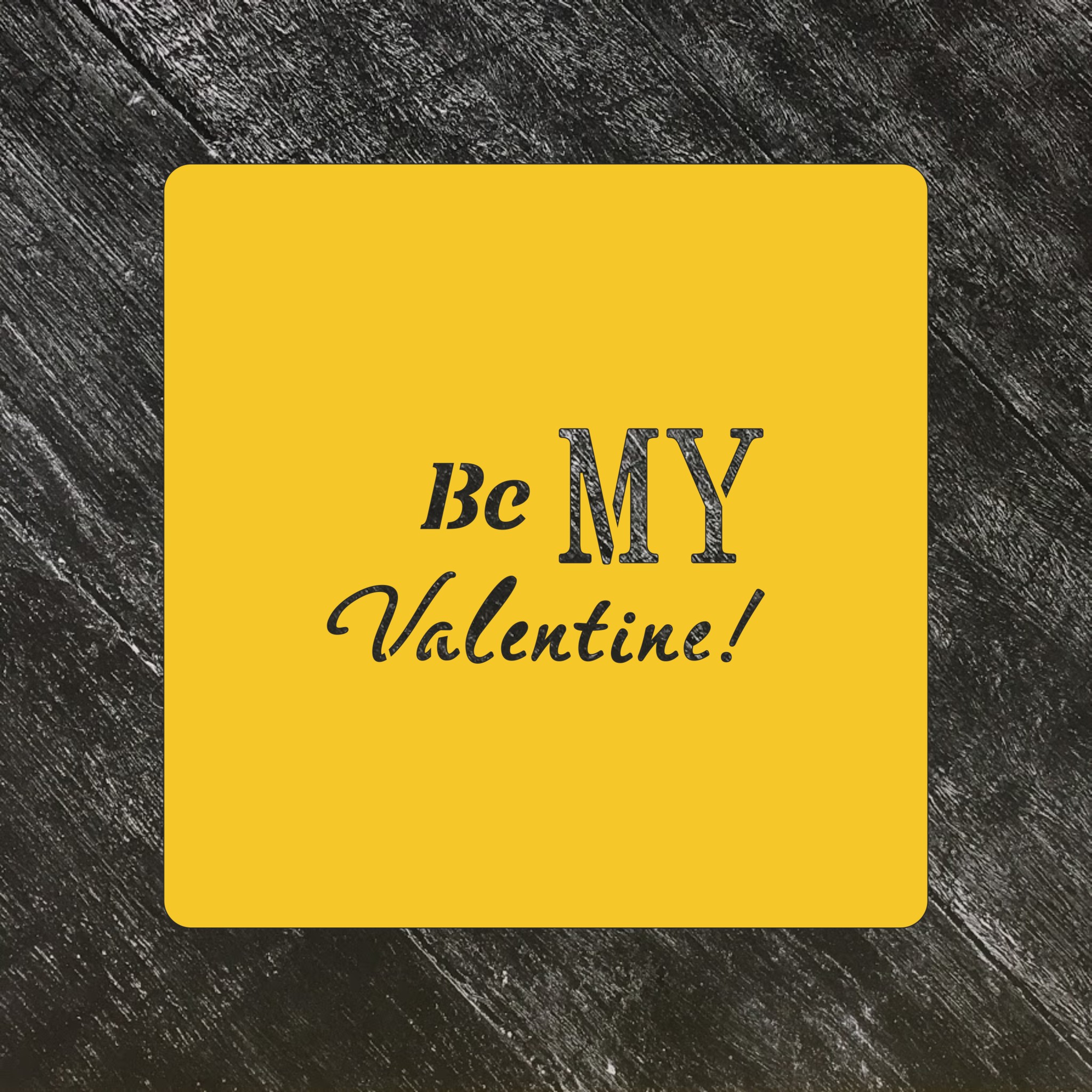 Трафарет любовь №71 Be my valentine