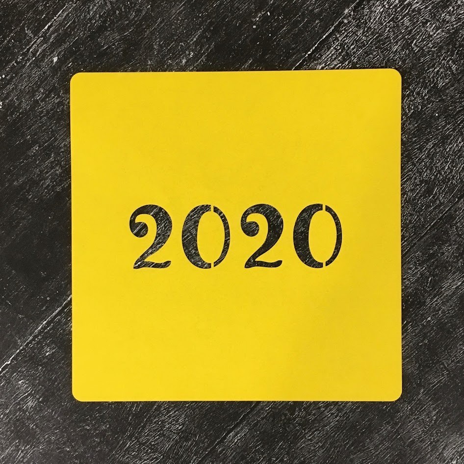 Трафарет новогодний 2020 №28