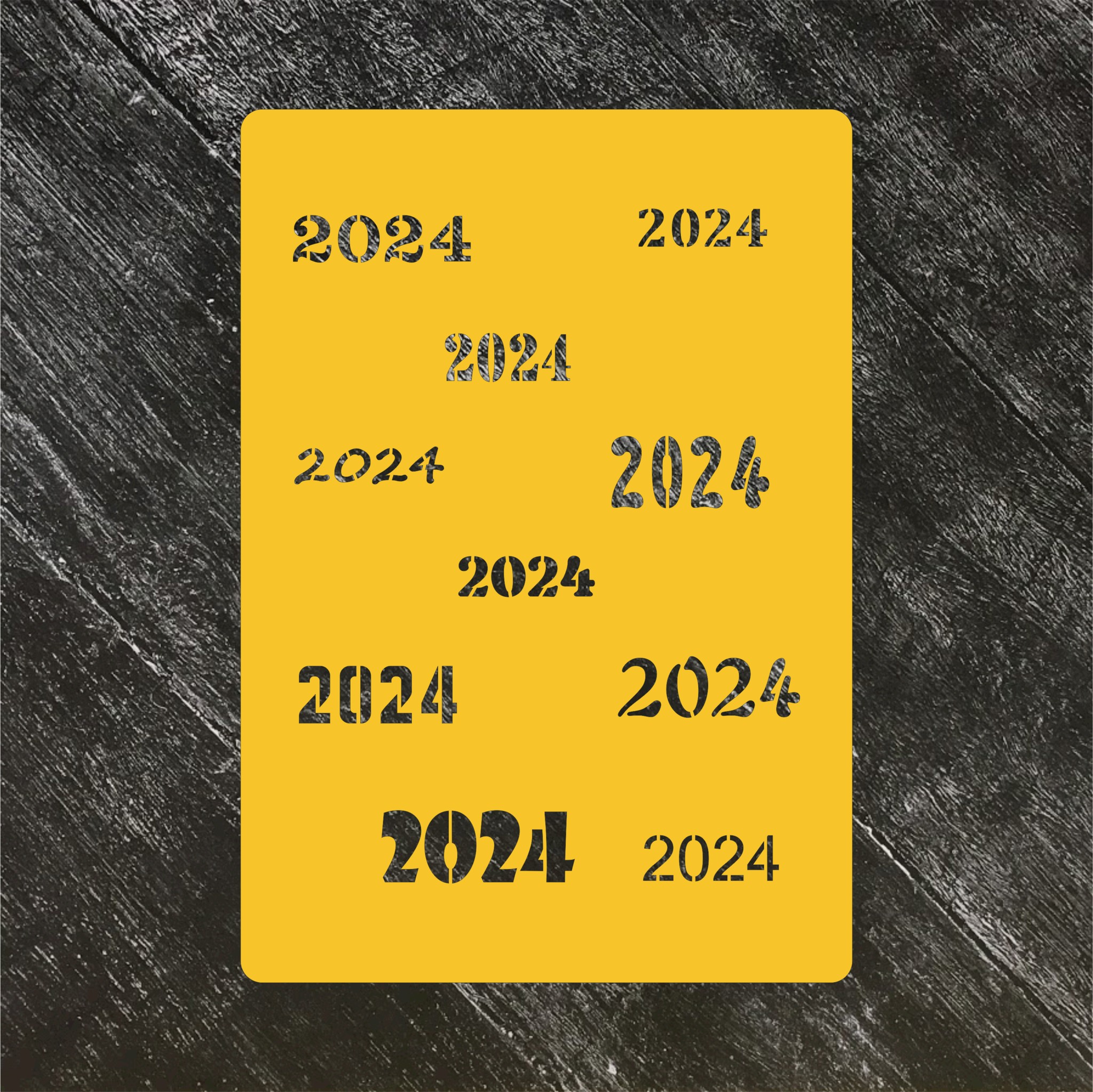 Трафарет Новый год 2024 №4