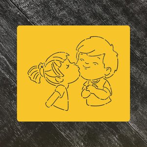 Трафарет "Поцелуй"