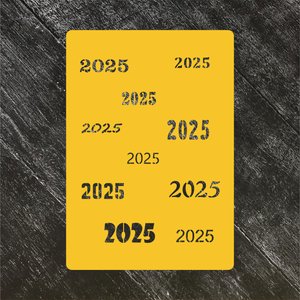 Трафарет Новый год 2025 №4